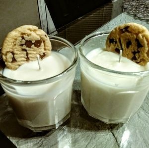 Hand-Poured Soy Candle Cookies/ Milk
